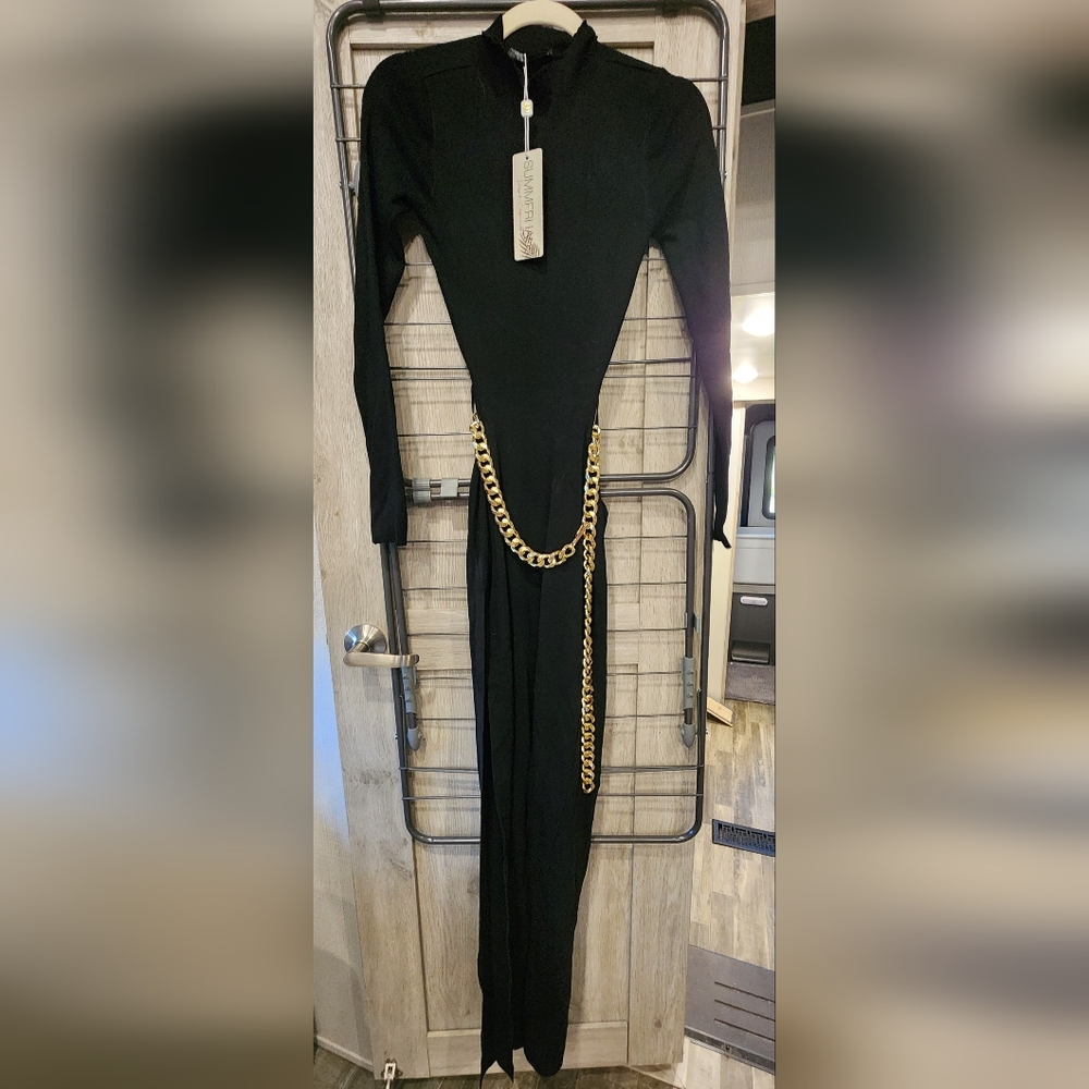 Beach Bunny Summer Haus NWT Turning Heads Long Cutout Knit Maxi Dress Chain Med - Picture 12 of 16